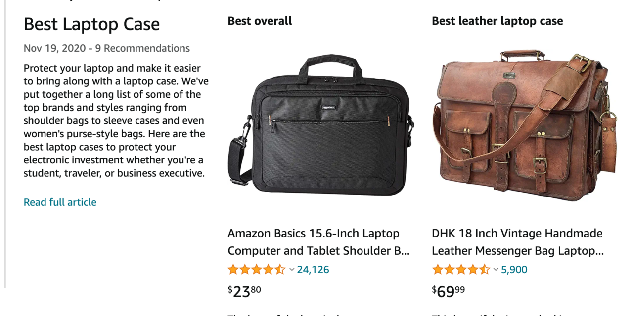 amazon recommendations