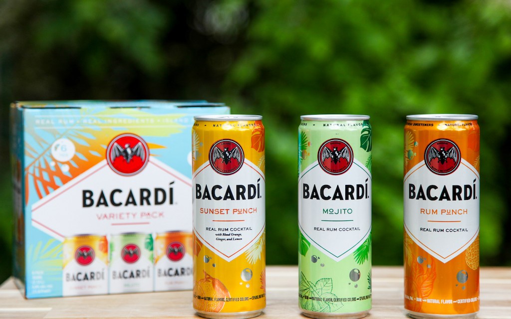 BACARDI Real Rum Canned Cocktails Variety Pack Flavors