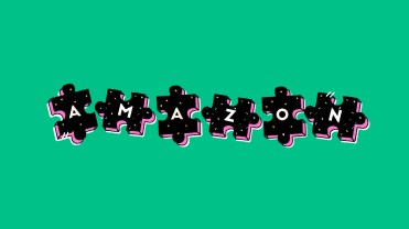 The header image shows a puzzle with each piece spelling out Amazon.