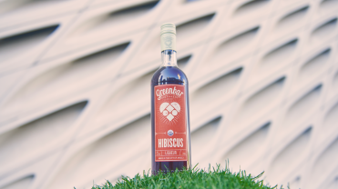 Photograph of a bottle from Greenbar Distillery.