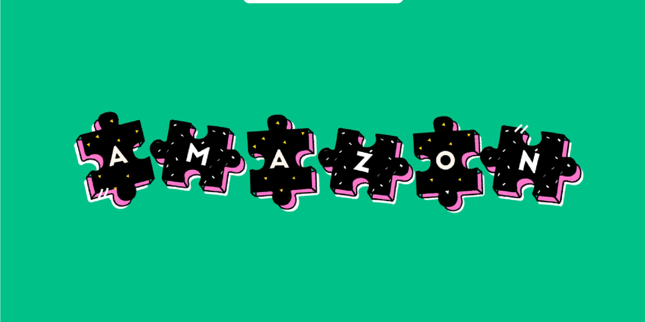 Amazon printed on puzzle pieces
