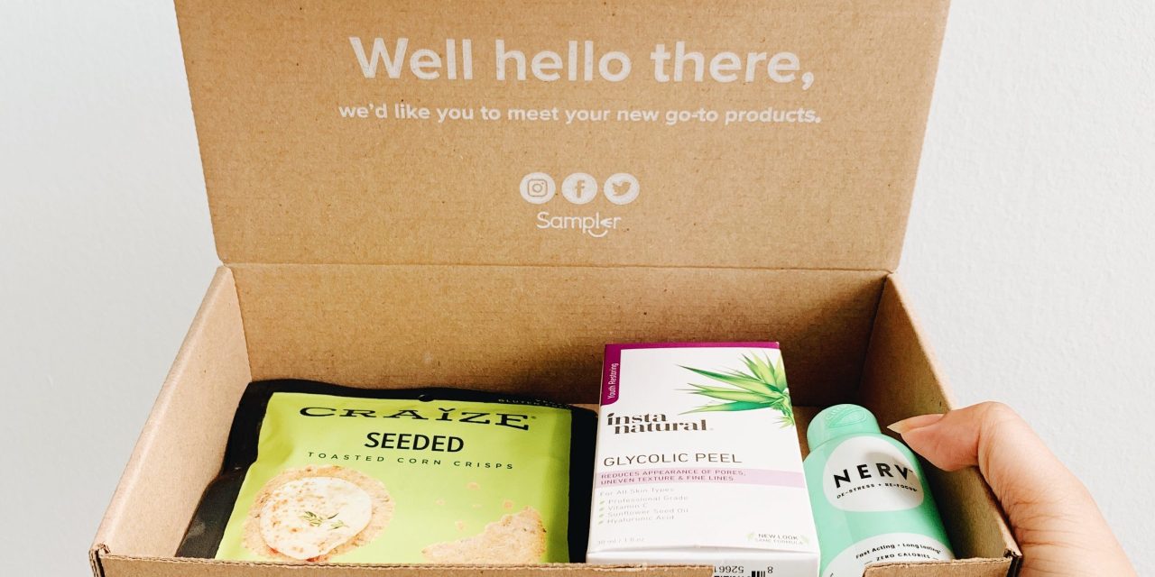 A sample brand offering box