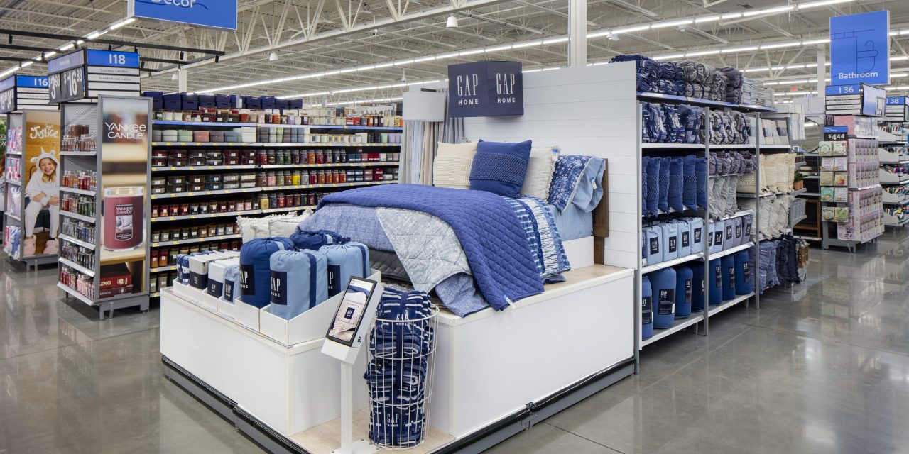 'Gap at Home' display at Walmart