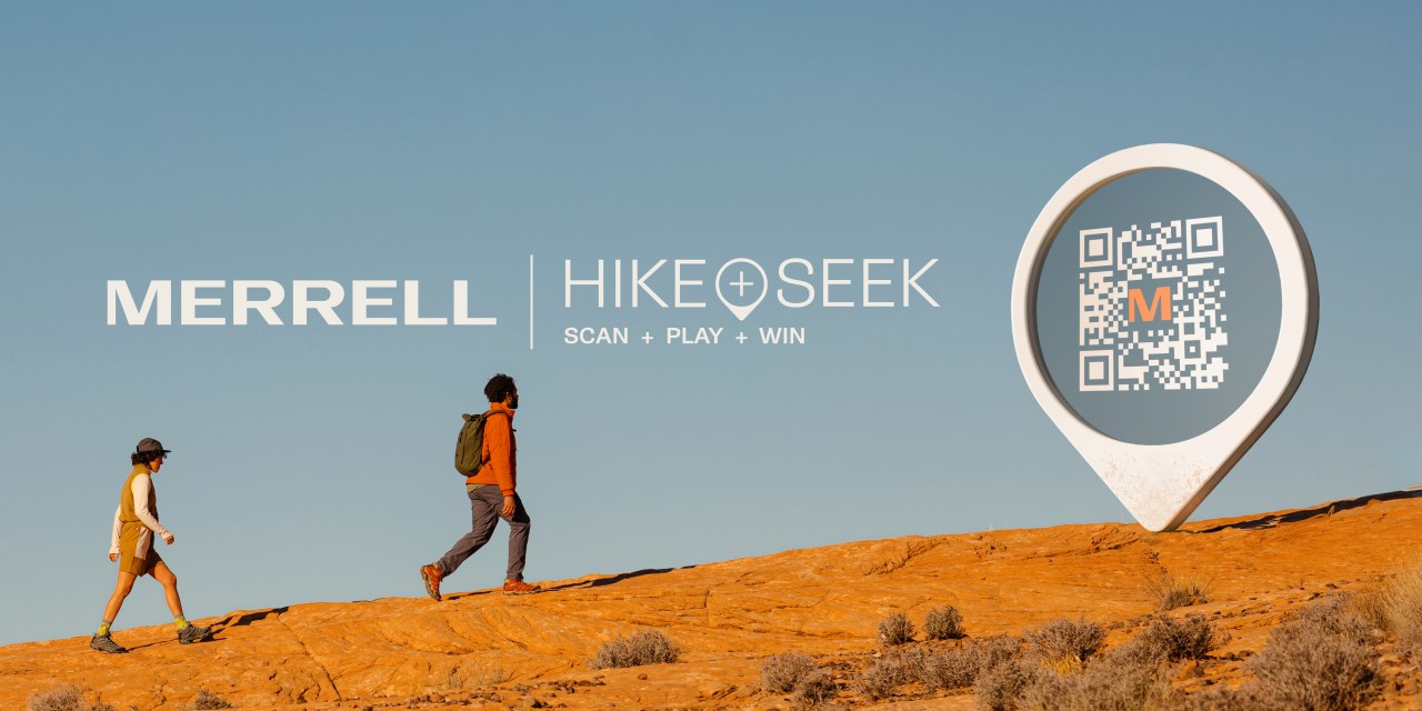 Merrell's "Hike and Seek" game offers users a chance to get outside, rack up challenges and win prizes.