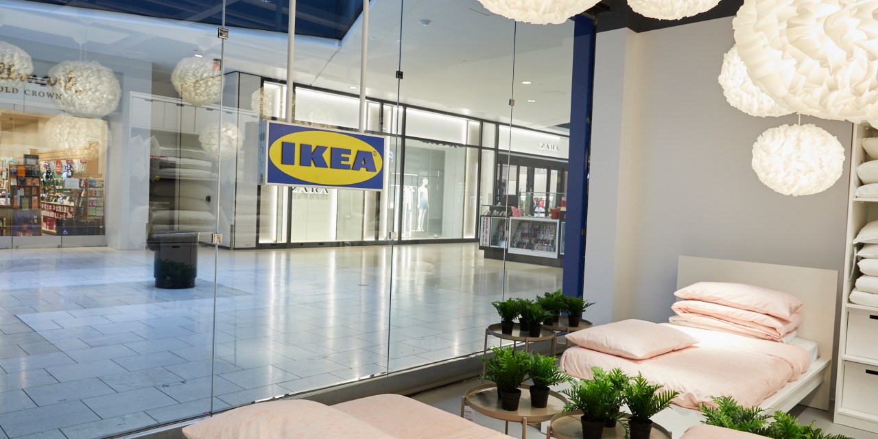 Ikea's small-format location inside a mall.