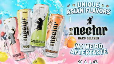 Nectar Hard Seltzer's different Asian flavors.