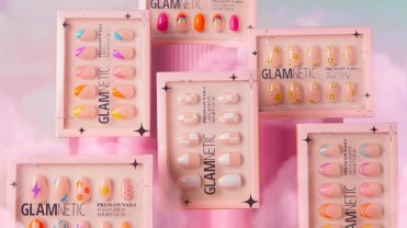 Colorful press-on nails from Glamnetic