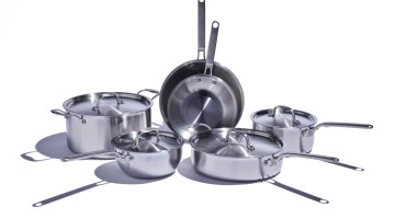 Products from the Eater x Heritage Steel Cookware collection