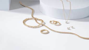 Gold jewelry from James Allen.