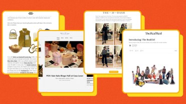 Screenshots of brands' Substack newsletters.