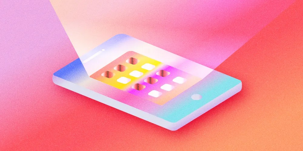 Illustration of a smartphone glowing with app icons, symbolizing the evolving digital infrastructure powering social commerce.